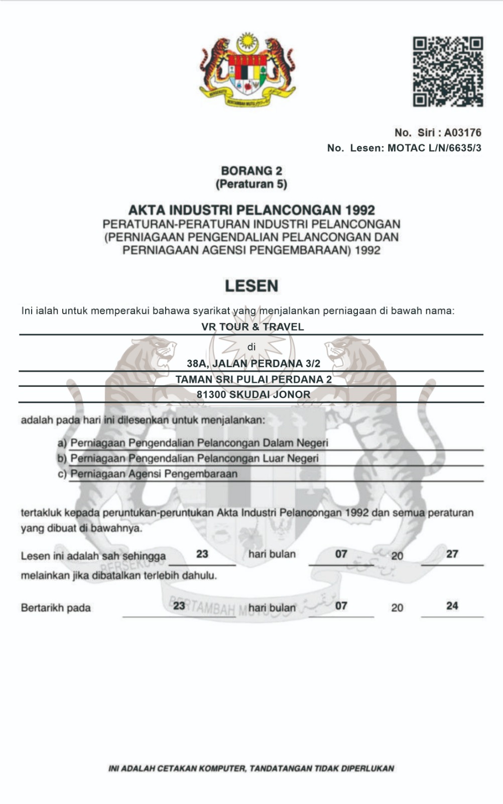 Company License